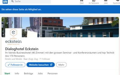 Dialoghotel Eckstein neu auch auf LinkedIn präsent