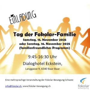 2 Tage der Fokolar-Familie 2025 10 Einladung TdFF Deckblatt